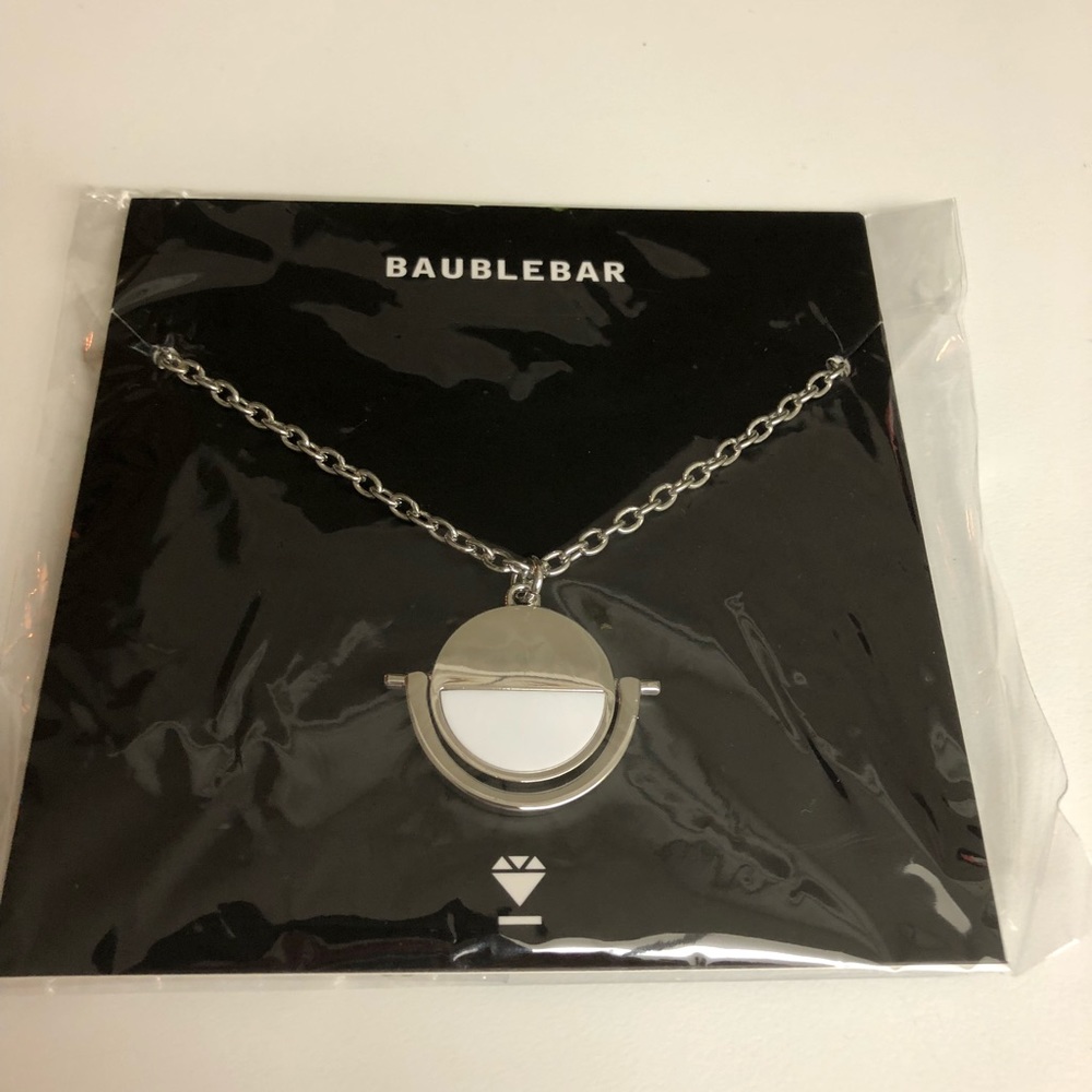 Baublebar silver and white necklace